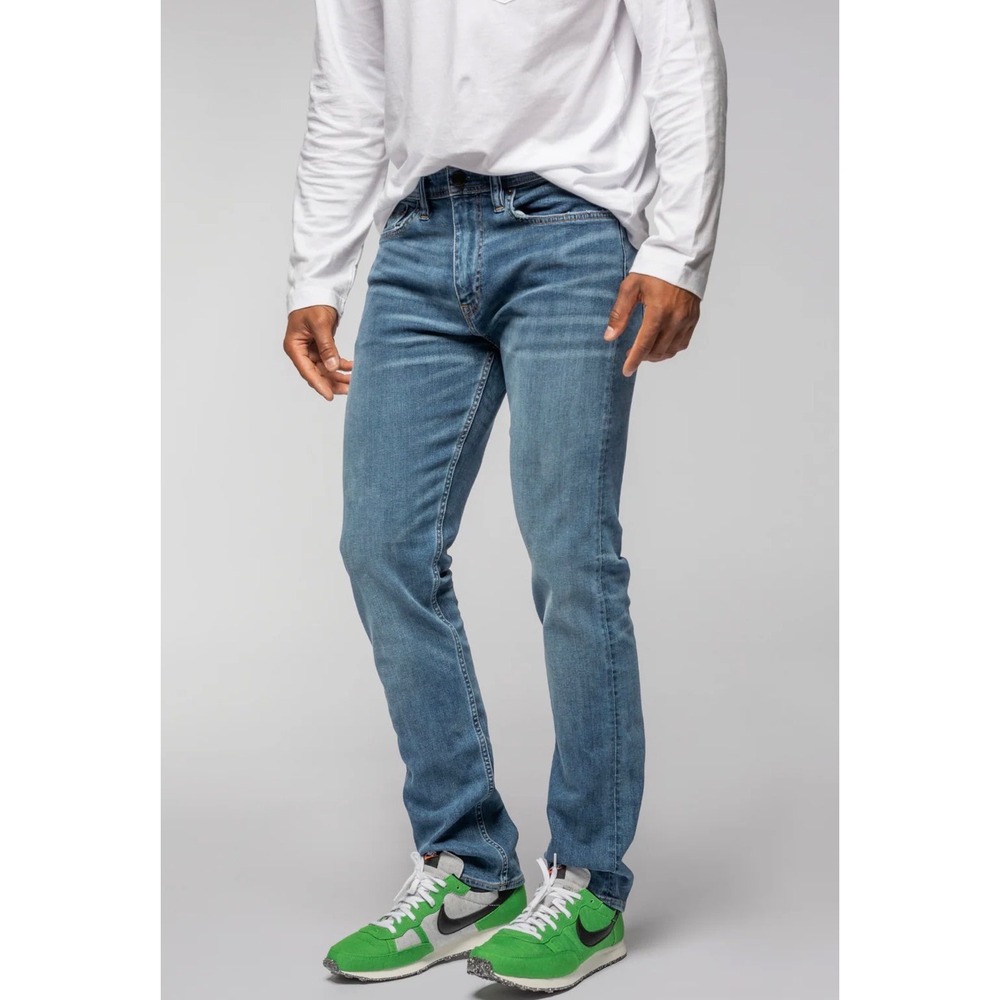 Revtown Sharp Jeans Mens Size 33x32 Slim Straight Decade Denim Stretch Indigo